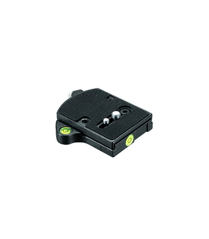 Manfrotto Adaptateur Plateau Rapide RC4 avec 2 niveaux à bulle