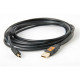 Tethertools Cable USB 2 / Mini-B pour appareil photo (4,5m) Noir