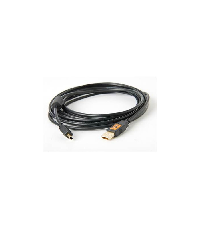 Tethertools Cable USB 2 / Mini-B pour appareil photo (4,5m) Noir