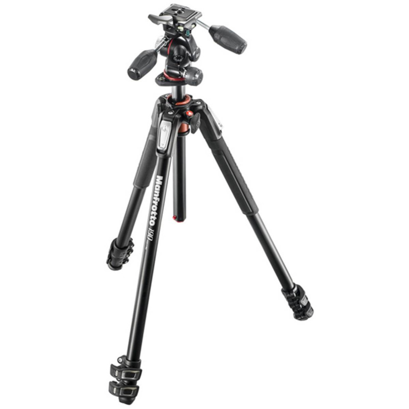 Manfrotto Kit Trépied 190XPRO3 + Rotule MHXPRO-3W