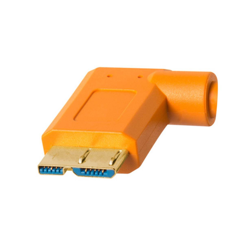 Tethertools Cable USB 3 / Micro-B coudé (4,6m) Orange