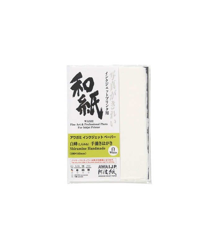 Awagami Papier Shiramine 260g carte postale 10x15cm 20f