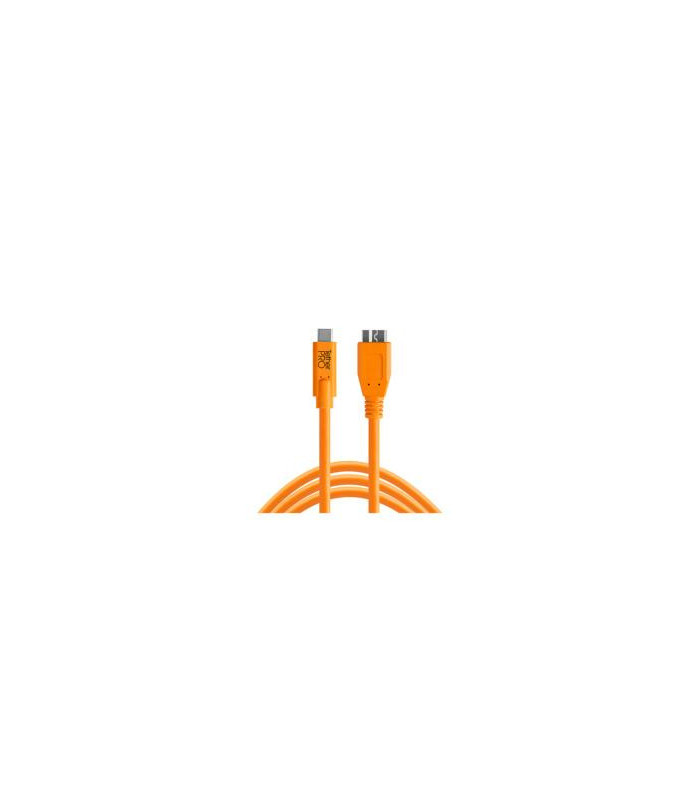 Tethertools Câble TetherPro USB-C vers USB 3.0 Micro-B Orange 4,6m