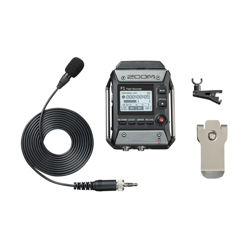 Zoom F1-LP Enregistreur de terrain 2 pistes avec Micro Lavalier