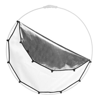 Manfrotto Toile Réflecteur HaloCompact 82 cm Argent / Blanc