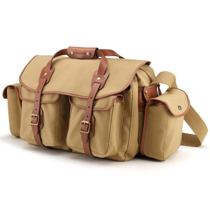 Billingham Sac d\'épaule Classic 550 Toile Kaki - Cuir Fauve
