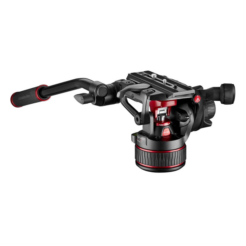 Manfrotto Kit Rotule Vidéo Nitrotech 608 + Trépied Single Leg Carbone