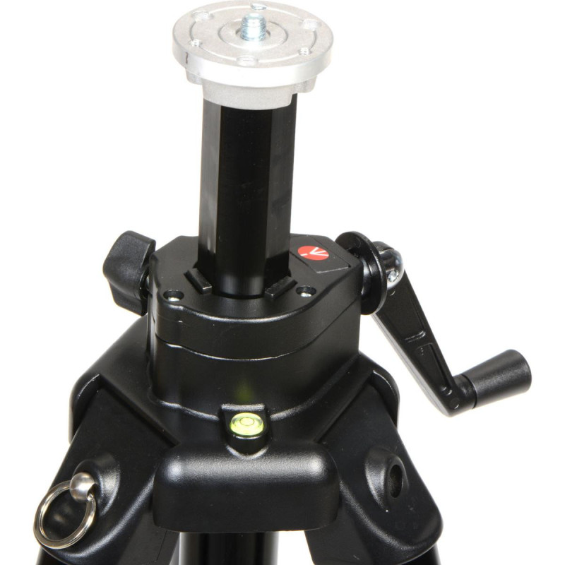 Manfrotto Trépied Pro avec Colonne à Crémaillère en Aluminium Noir