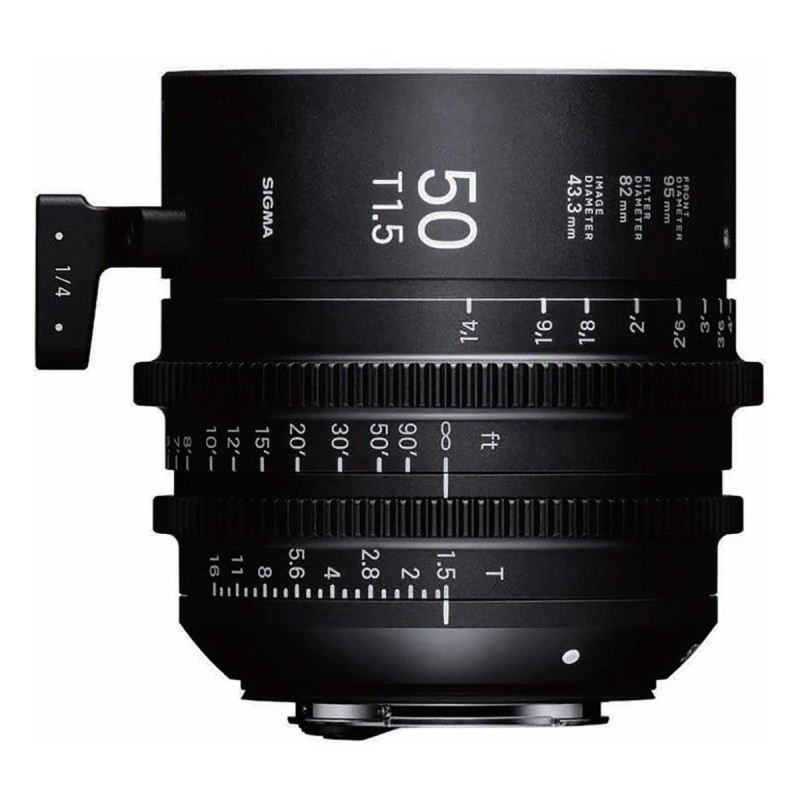 Sigma Objectif Cine High Speed Prime 50mm T1.5 FF  Canon EF - Feet