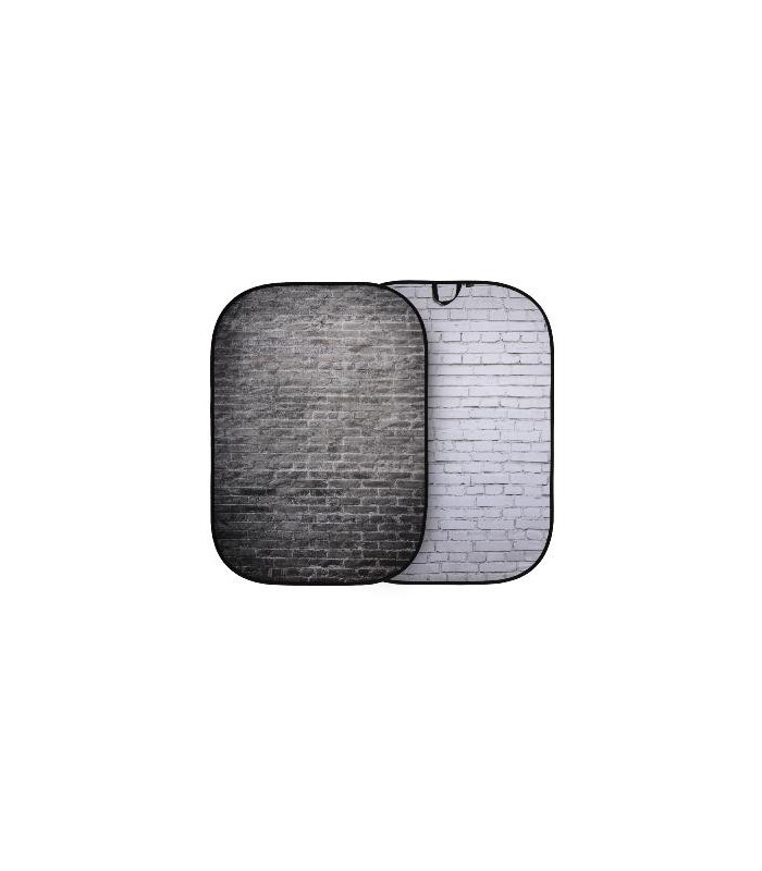 Manfrotto Fond pliable 1.5 x 2.1m Urban Brique Blanche/Brique Grise 