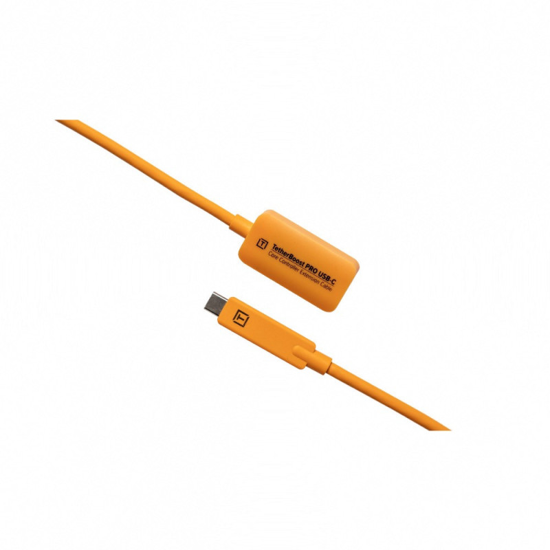 Tethertools TetherPro Rallonge Active USB-C vers USB-C Orange 4.6m