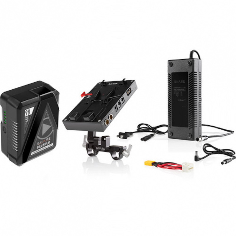 Shape Kit Batterie V-Lock 98W Platine + Chargeur pour URSA Mini / Min