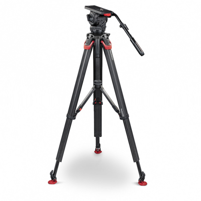 Sachtler Kit Trépied Flowtech 100 FT MS avec Tête fluide 18 S2