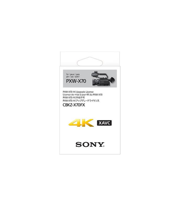 Sony Mise à Jour 4K pour PXW-70