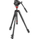 Manfrotto Kit Rotule Vidéo Fluide 500 avec base plate et trépied 