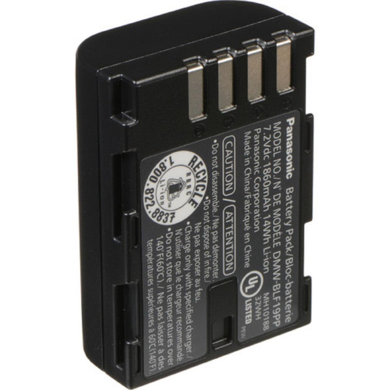 Panasonic Batterie DMW-BLF19 pour série GH3/GH4/GH5 et G9