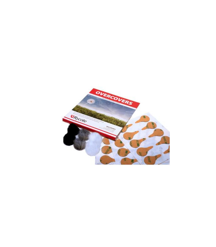 Rycote Overcover Sachet 30 Adhésifs + 6 Fourrures  