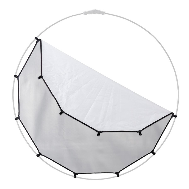 Manfrotto Toile Réflecteur HaloCompact Plus 98 cm Argent/Blanc