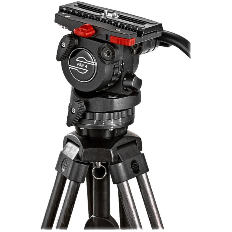 Sachtler Kit Trépied Tête Fluide FSB4 + Trépied Alu 75/2