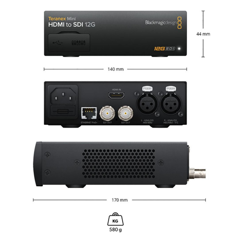 Blackmagic Converter Teranex  Mini HDMI vers SDI 12G