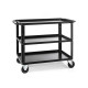 Conecarts Chariot Large 3 Plateaux avec moquette noire