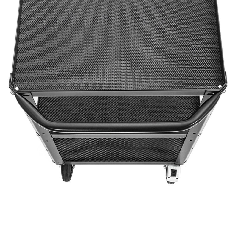 Conecarts Chariot Large 3 Plateaux avec moquette noire