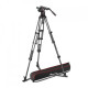 Manfrotto Nitrotech 612 et Trépied Twin-Leg Carbone Entretoise Sol