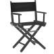 ConeCarts Chaise Réalisateur Basse en hêtre - Noir