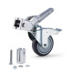 Avenger Lot de 3 Roues à frein pour pieds 20x20mm et 25x25mm