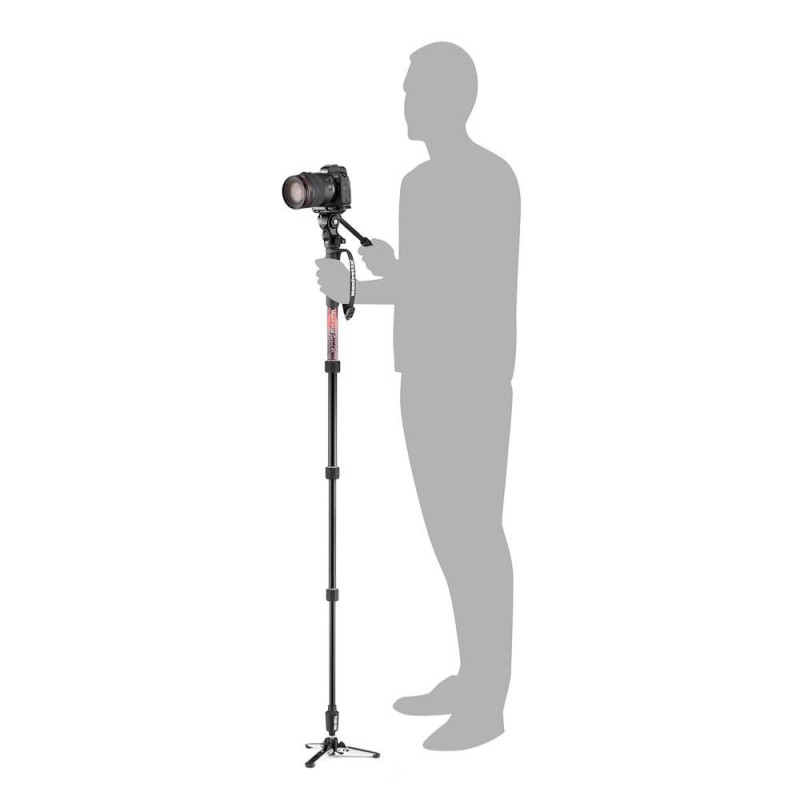 Manfrotto Monopode Vidéo Element MII en aluminium avec Rotule Fluide