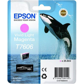Epson Encre Vivid Magenta Clair T7606 Ultrachrome HD pour SC-P600