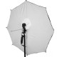 Visico Parapluie 2 en 1 Noir / Argent et Translucide 100 cm - Visico - Prophot