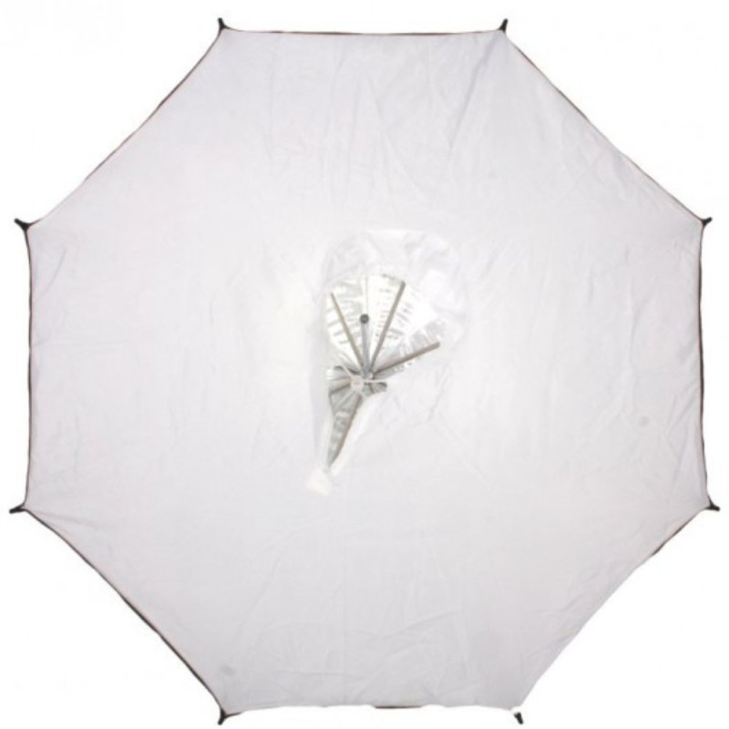 Visico Parapluie 2 en 1 Noir / Argent et Translucide 100 cm - Visico - Prophot