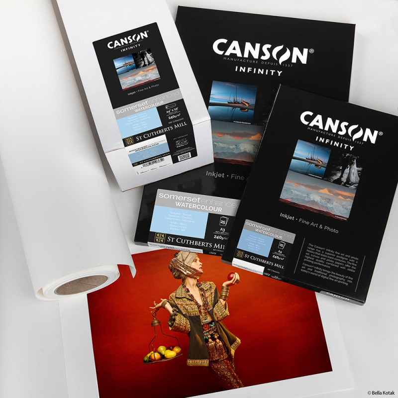 Canson Infinity Somerset Enhanced Watercolour Rag 240g A3+ / 25f - Canson - Prophot