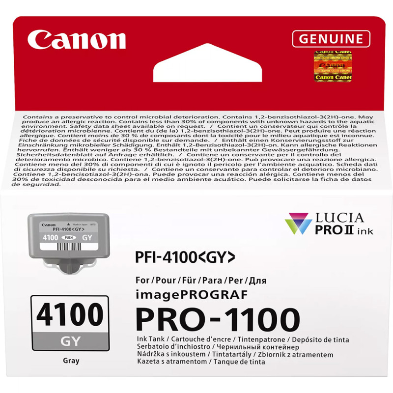 Canon Encre PFI-4100GY 80ml - Gris - Canon - Prophot