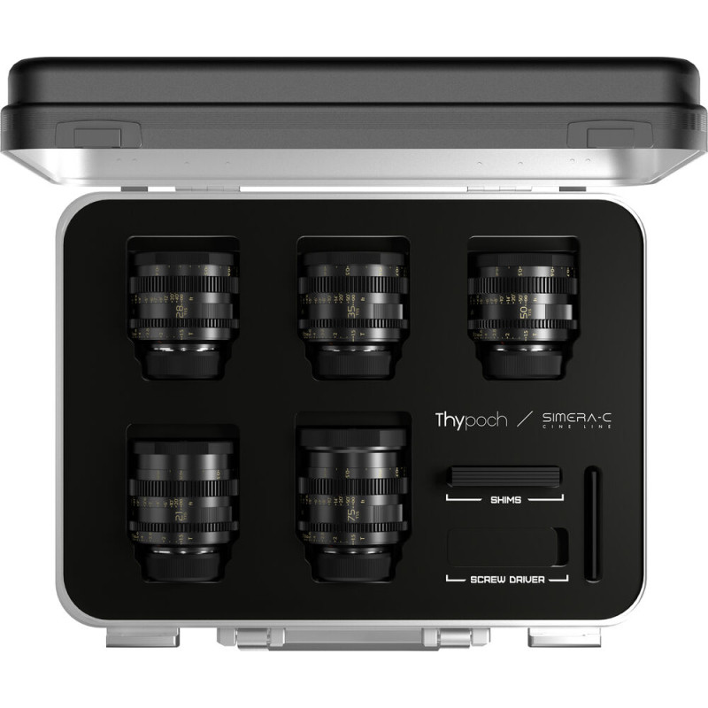 Thypoch Kit Objectifs Cinéma Simera-C 21-28-35-50-75mm T1.5 - M Mount - Thypoch - Prophot