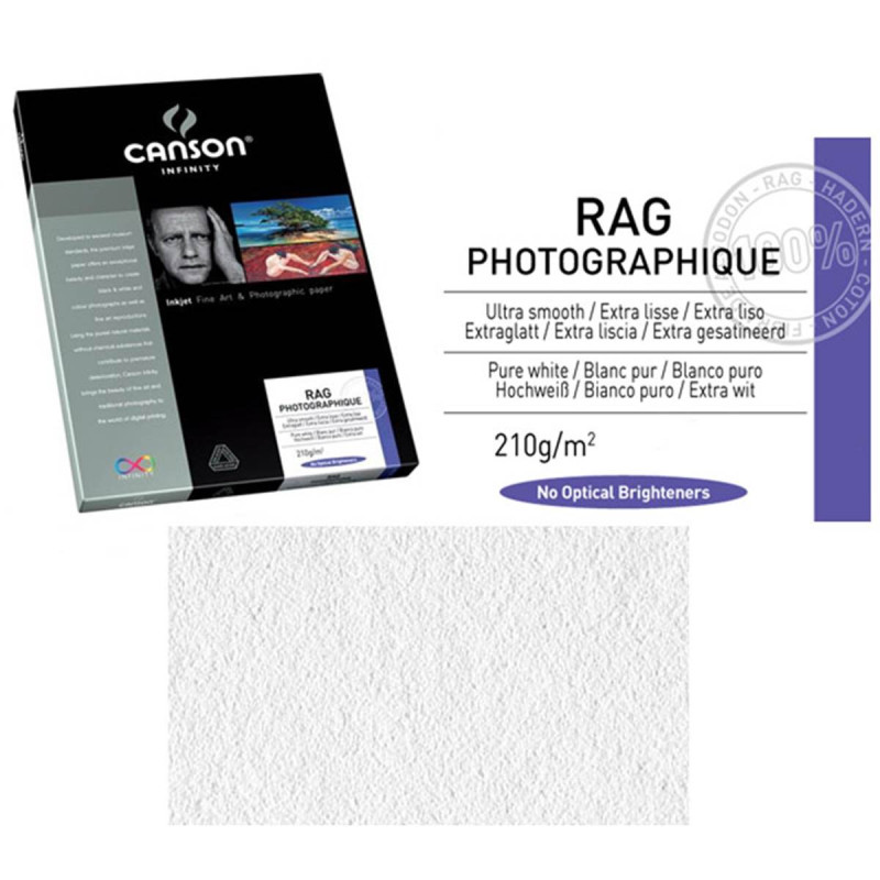 Canson Infinity Rag Photographique A2 210g / 25 feuilles
