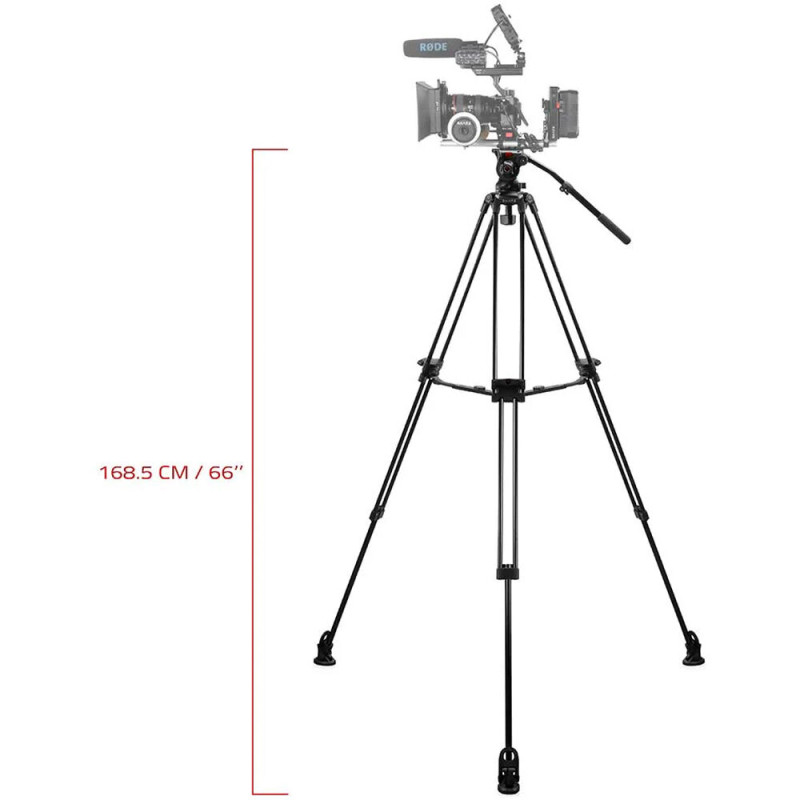 Shape Kit Trépied Vidéo 3 sections avec Rotule 75mm STF11 - Shape - Prophot