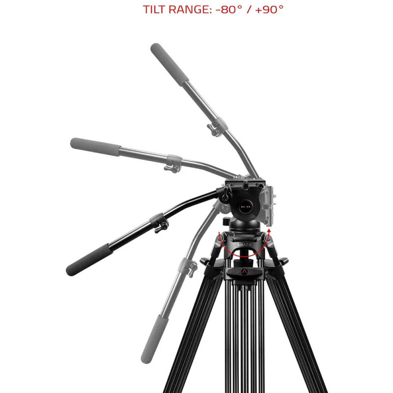 Shape Kit Trépied Vidéo 3 sections avec Rotule 75mm STF11 - Shape - Prophot