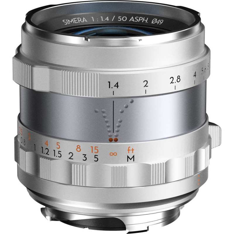Typoch Objectif Simera 50mm f/1.4 Silver - Monture M - Thypoch - Prophot