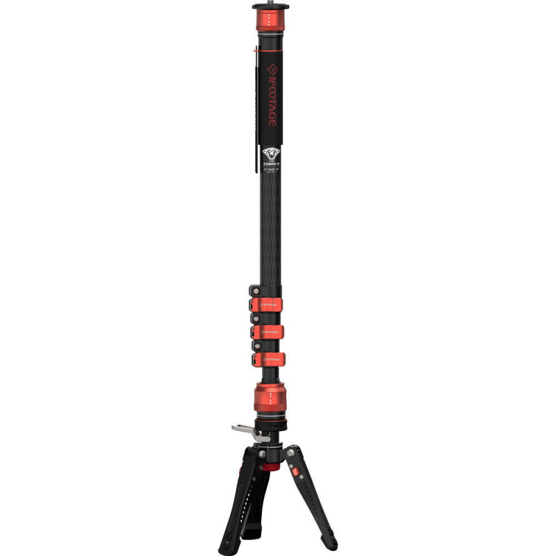 Ifootage Monopode Cobra 3 avec mini-trépied à pédale - Carbone - iFootage  - Prophot