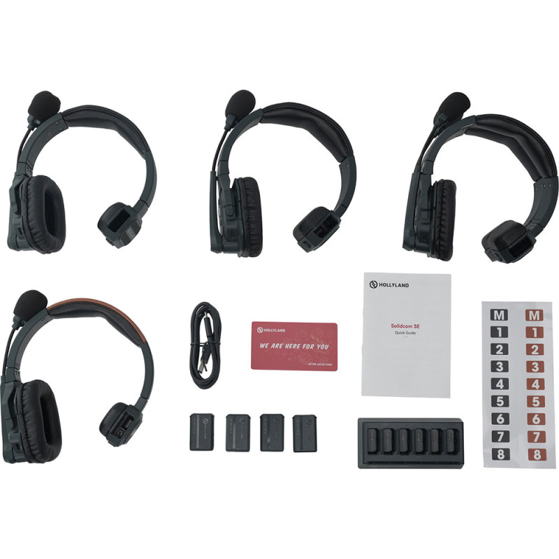 Hollyland Kit Solidcom Global SE 4S - 4 utilisateurs - Hollyland - Prophot