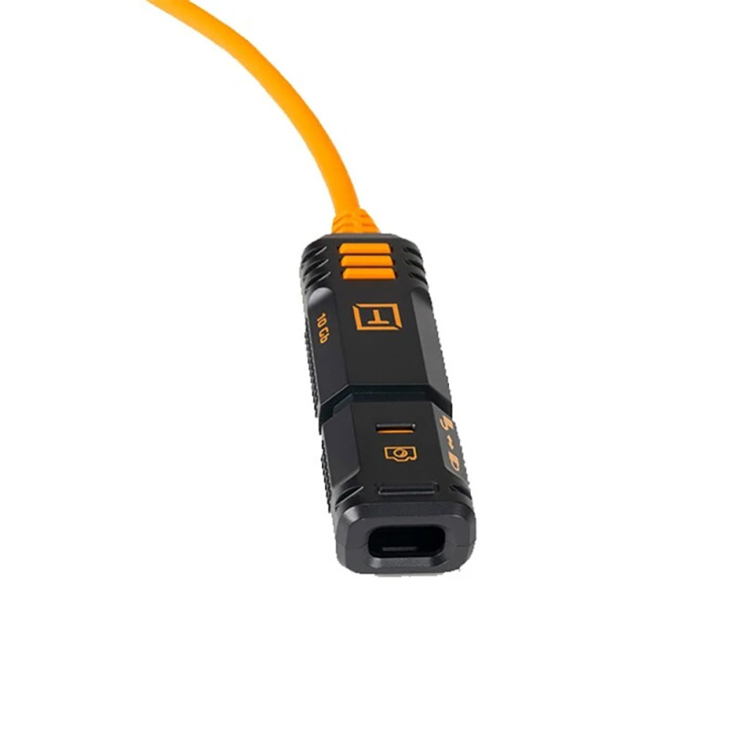 TetherTools Rallonge Tetherpro Optima 10G USB-C Locking System Orange - Tethertools - Prophot