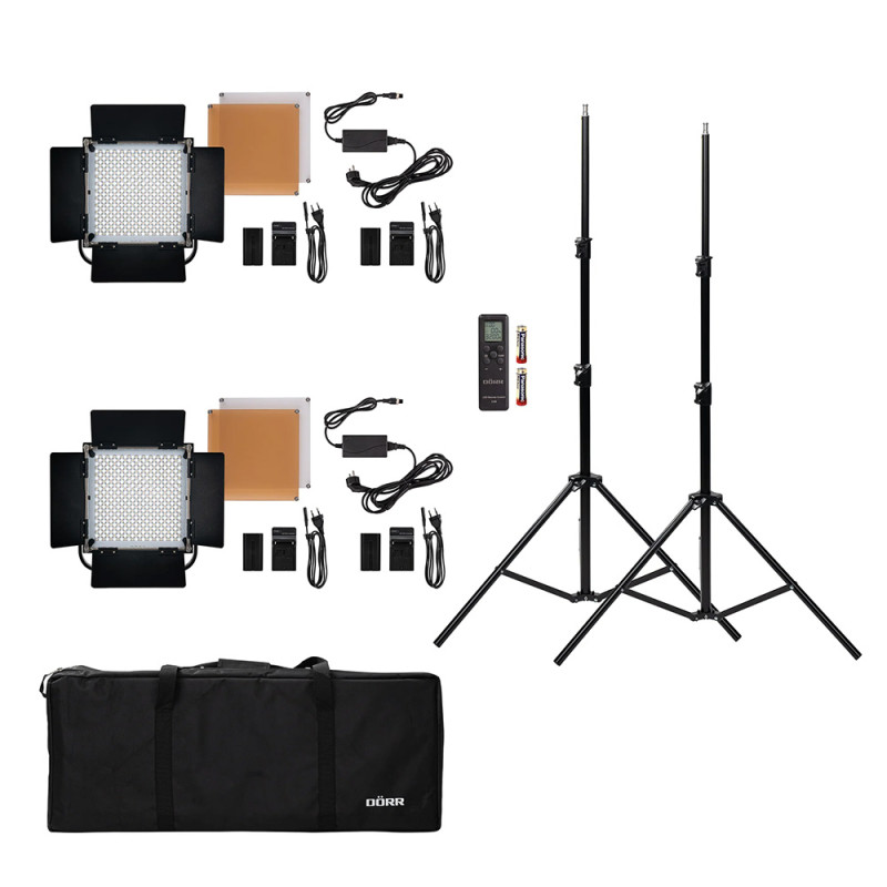 Dörr Kit de 2 Panneaux LED Bi-Color DLP-1000 - Dörr - Prophot