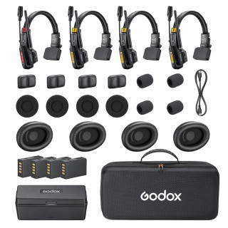 Godox Système Intercom Skytalk Air 2.4Ghz - 4 Utilisateurs