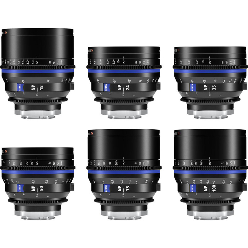 Zeiss Kit Objectifs Nano Prime (18-24-35-50-75-100mm) - E-Mount Feet - Zeiss - Prophot