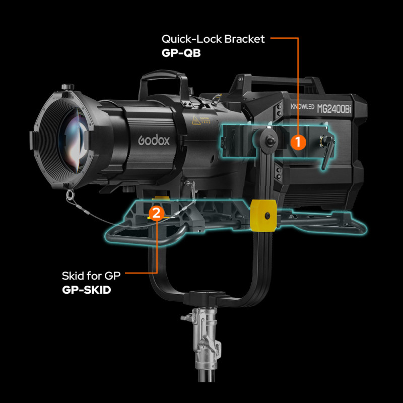 Godox Support GP-SKID KNOWLED pour MG4KR vers Spotlight Série G - Godox - Prophot