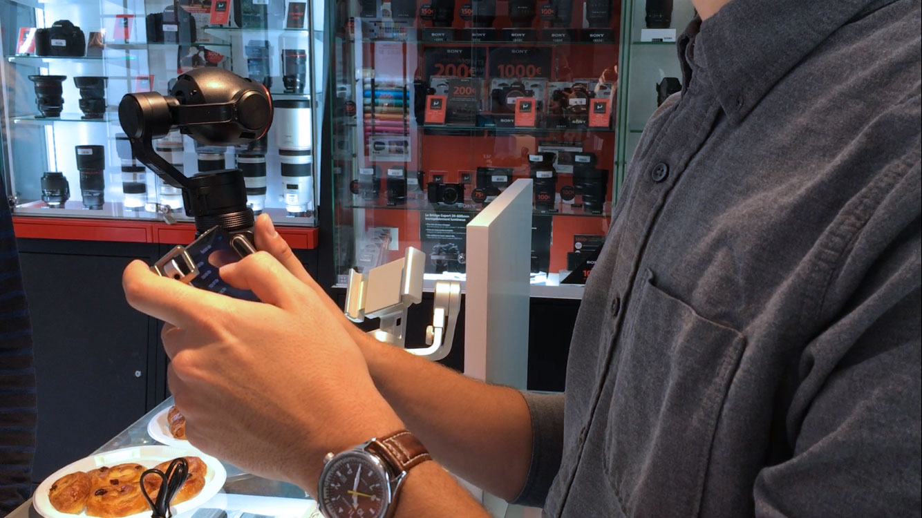 Test DJI Osmo caméra stabilisée sur trois axes