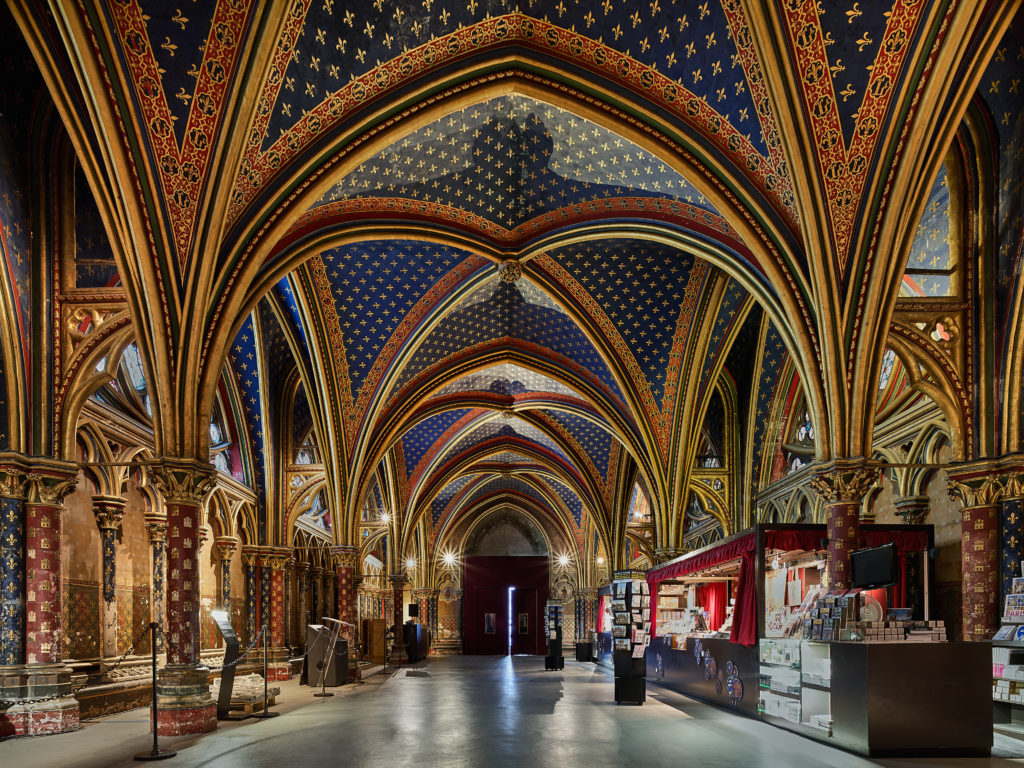 Chapelle basse de la Sainte-Chapelle photographiée par Romaric Pech