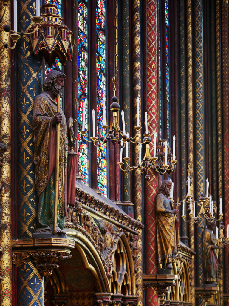 Statue de la Sainte-Chapelle photographiée par Romaric Pech